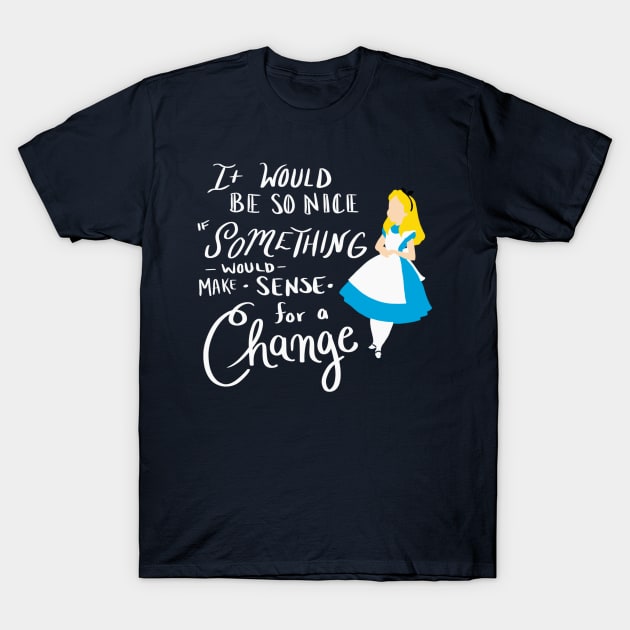 Alice in Wonderland T-Shirt by Courtneychurmsdesigns